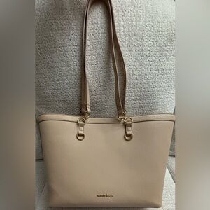 Nanette Lepore Non-Leather Beige Tote Bag, 17x11x4.5, NWT